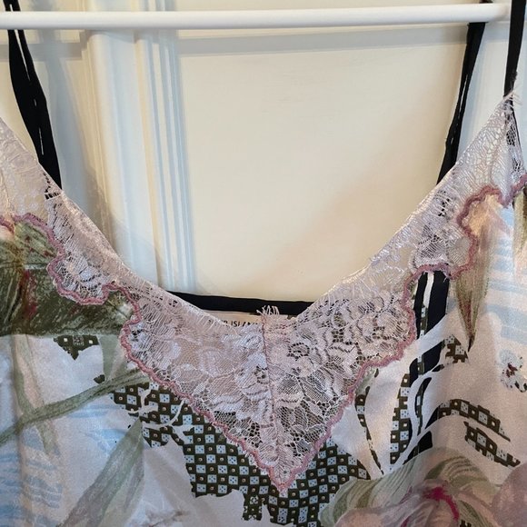 River Island Silky Camisole with Lace Detail - Picture 2 of 4